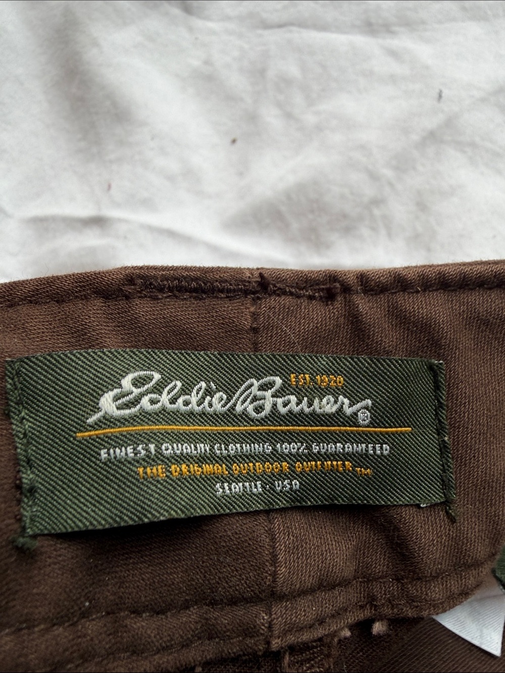Eddie Bauer Chocolate Brown Chinos - Picture 2 of 14